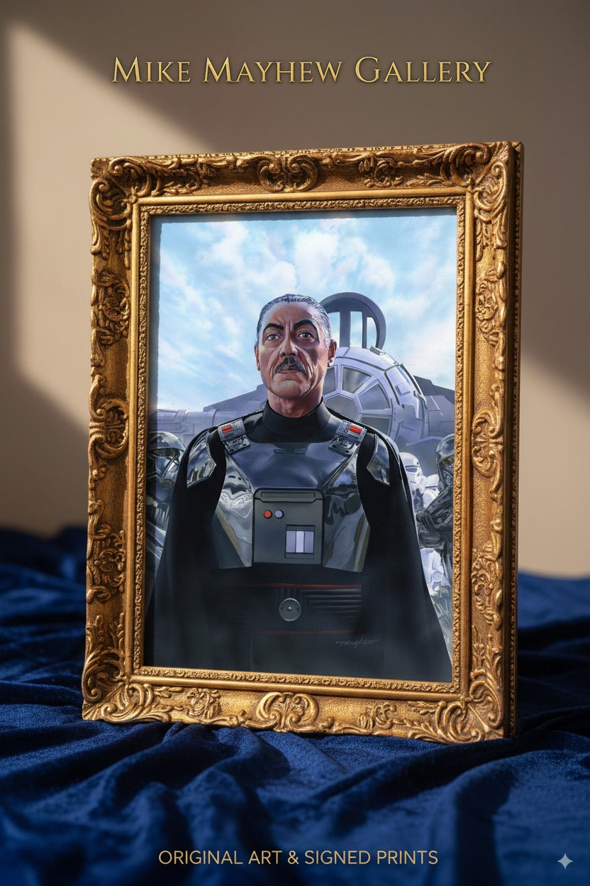 Mike Mayhew Original STAR WARS: THE MANDALORIAN #7 Painted Cover Art