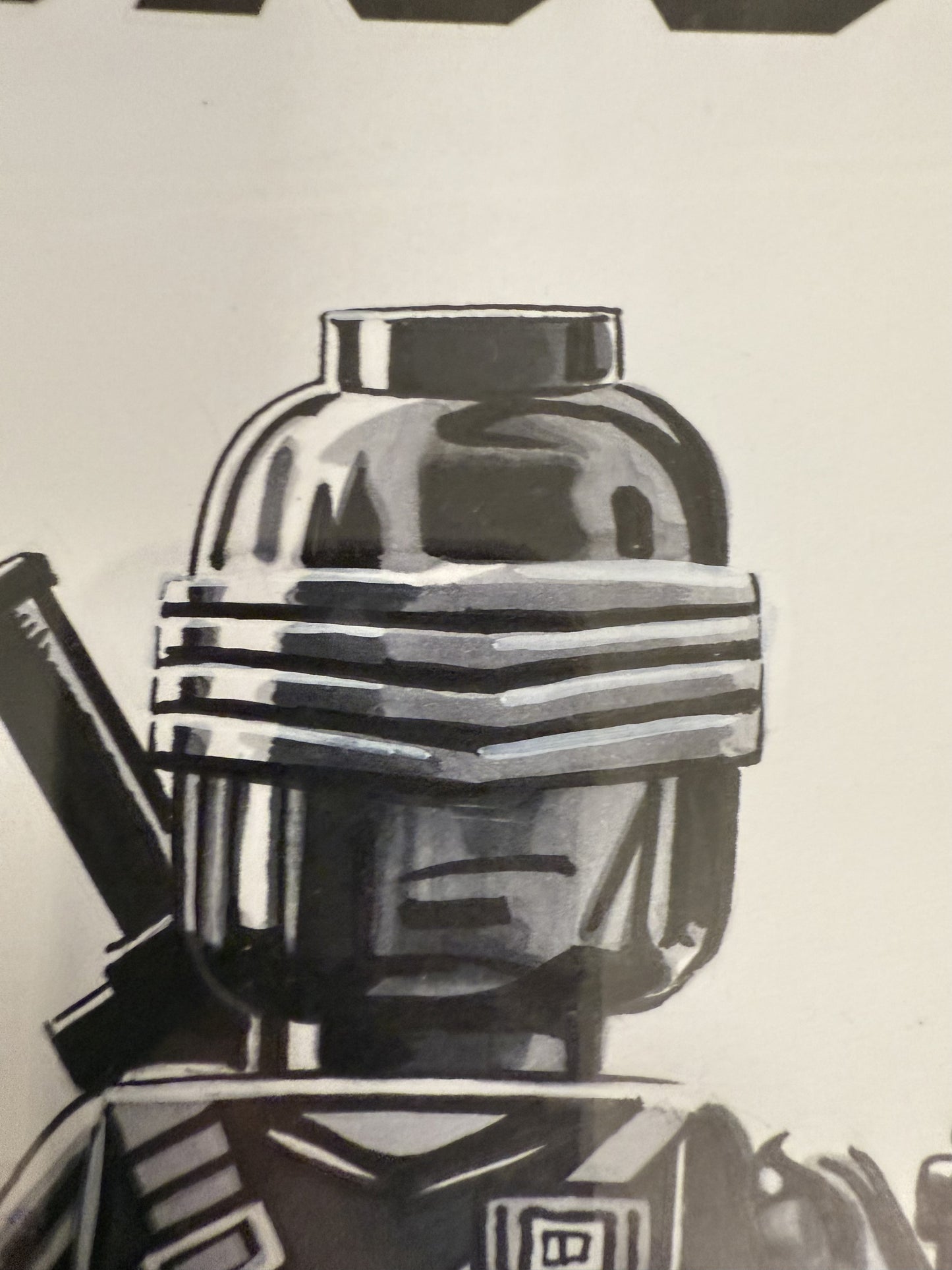 G.I. JOE #1 Lego Snake Eyes Sketch Cover Signed CGC Yellow Label 9.8 Graded Slab