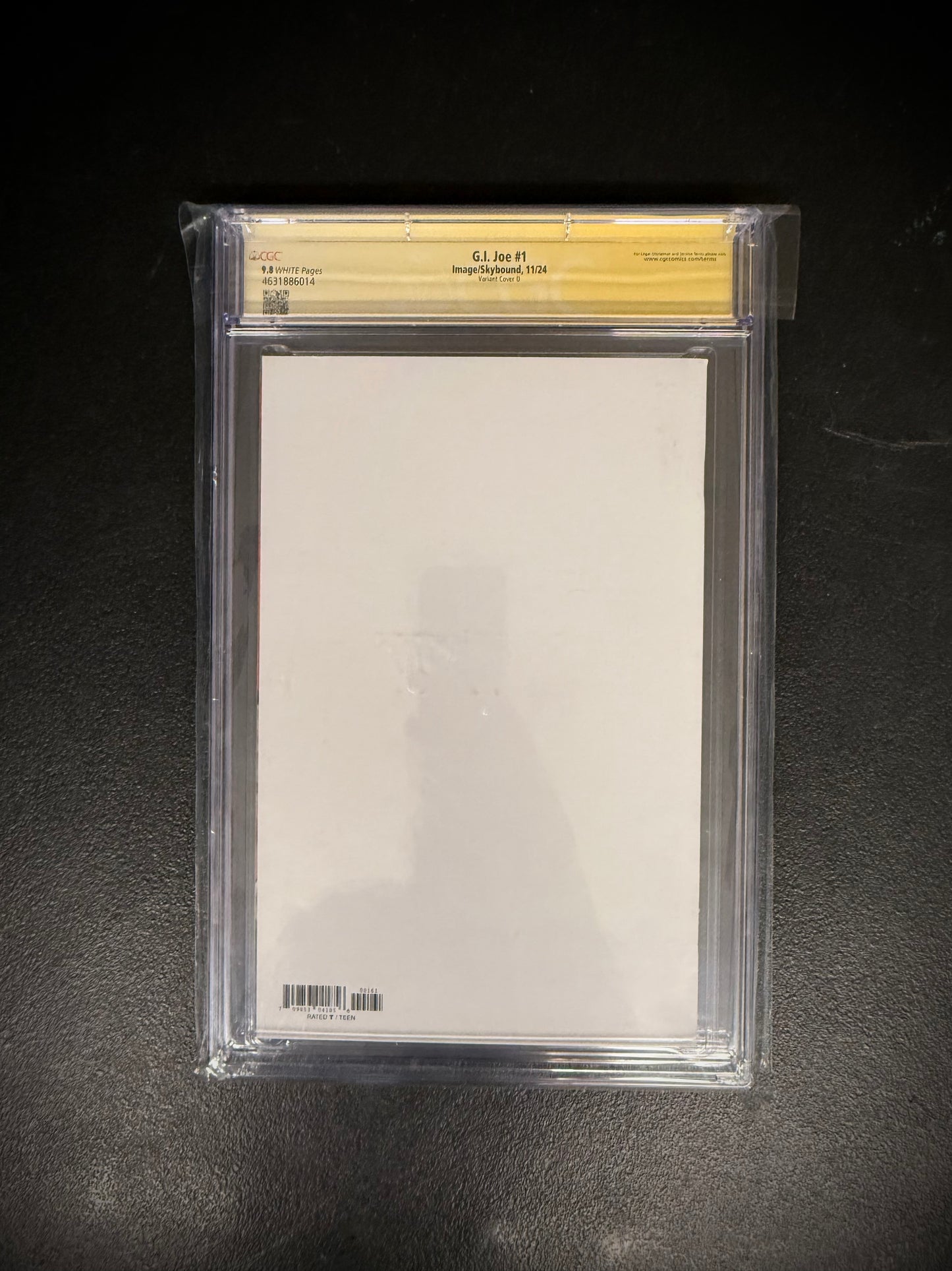 G.I. JOE #1 Mickey Mouse Storm Shadow Sketch Cover Signed CGC Yellow Label 9.8 Graded Slab