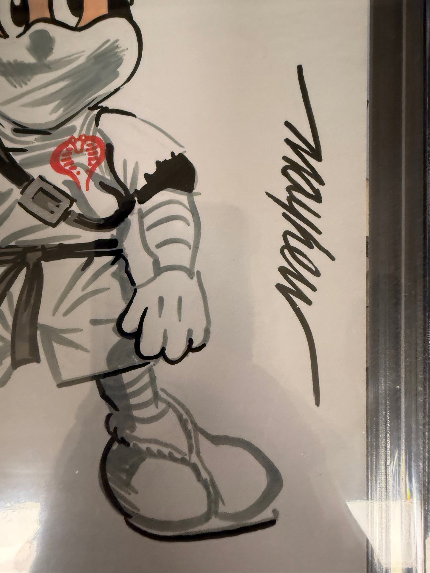 G.I. JOE #1 Mickey Mouse Storm Shadow Sketch Cover Signed CGC Yellow Label 9.8 Graded Slab
