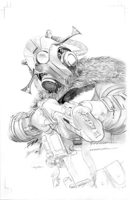 Mike Mayhew Original STAR WARS : HIGH REPUBLIC #3  Black and White Cover Art